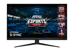 Gaming Monitor MSI G321Q Flat 31.5" IPS 2560x1440 2K 170Hz, 1ms Display Colors 1.07B HDR Ready, adjustable Black / 3 Years Warranty