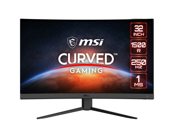 MSI G32C4X, 32" Gaming Monitor, 1920 x 1080 (FHD) Curved Gaming Monitor - CompuMe