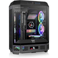 Thermaltake The Tower 600 Mid Tower 3 Tempered Glass Panels Hidden Conneor Support Motherboard Rotational Pci E Slots Black