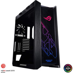 Asus ROG Strix Helios GX601 RGB Mid-Tower Case for up to EATX Motherboards Smoked Tempered Glass Brushed Aluminum & Steel Construion -Black
