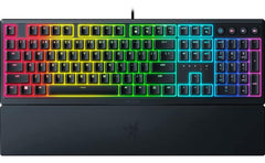 Razer Ornata V3 Gaming Low-Profile Keys Mecha-Membrane Switches 10-Zone RGB Lighting Spill-Resistant Magnetic Wrist Wrest - Black