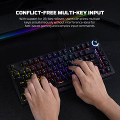 Fantech RGB mechanical gaming keyboard for computer setup