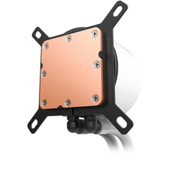 NZXT Kraken Plus 360 RGB (White) LCD Display All-In-One 360mm Liquid CPU Cooler w/ Enhanced Cold Plate, RPM, Static Pressure F360 RGB Core Single Frame Fan