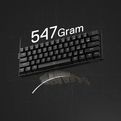 Redragon K617 HE Rapid Trigger Gaming Keyboard, 60% 61 Keys Wired Mechanical Keyboard w/Hyper-Fast Actuation, Dedicated Hall Effect Magnetic Switch, Actuation Point Adjustable, Essential Black