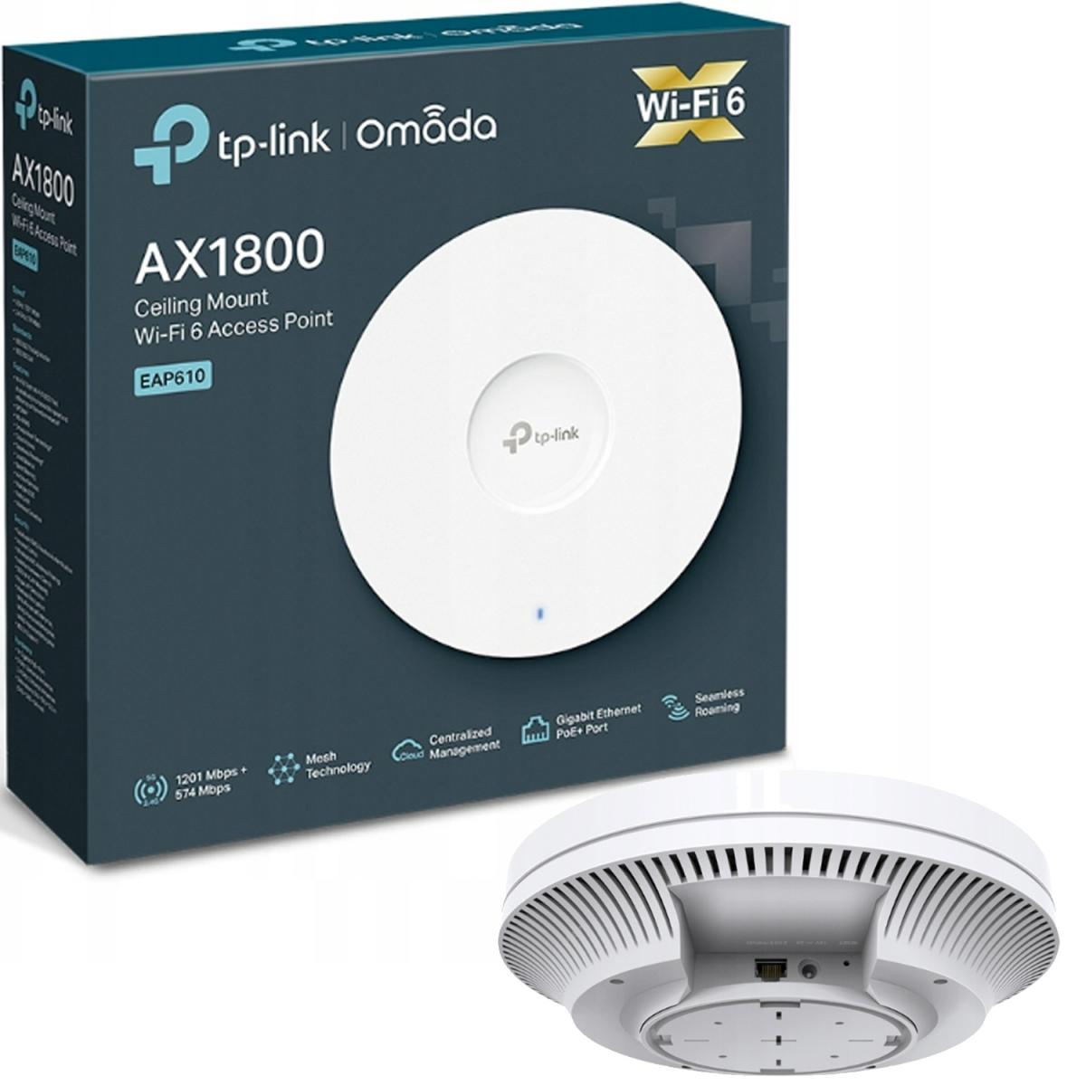 Tp Link Eap 610 Omada Wifi 6 Ax1800 Wireless Gigabit Access Point Support Mesh Ofdma Seamless Roaming & Mu Mimo Poe+ Tp Link Eap 610 Omada Wifi 6 Ax1800 Wireless Gigabit Access Point Support Mesh Ofdma Seamless Roaming & Mu Mimo Poe+