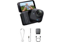Insta360 GO Ultra, 4K60fps Hands-Free Wearable Vlogging Camera with 1/1.28-Inch Sensor, 5nm AI Chip, Action Pod, Magnetic Mounting System, IPX8 Waterproof, Black