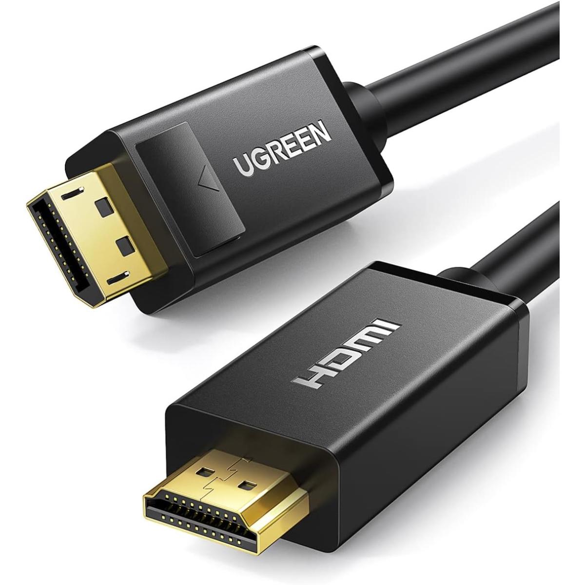UGREEN 4K Displayport to HDMI Cable Uni-Directional UHD DP to HDMI Connector Video Display Cord for HDTV Monitor Projector Computer 6FT | 10202 | UGREEN 4K Displayport to HDMI Cable Uni-Directional UHD DP to HDMI Connector Video Display Cord for HDTV Monitor Projector Computer 6FT | 10202 |