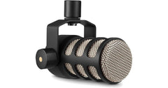 Rode PodMic XLR Cardioid Broadcastb-Quality Dynamic Unidirectional Microphone w/ Internal Pop Filter & Internal Shock Mounting - Black