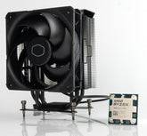 AMD Ryzen 7 7700X 8-Core CPU with CM Hyper 212 150W 120mm PWM Air Cooler (4.5 to 5.4 GHz 16-Threaded AM5 Desktop Processor that outperforms Intel i9-12900, Ryzen 5 9600X & Ryzen 7 8700G in Pass Mark)