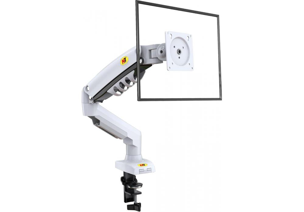 NORTH BAYOU F80 MONITOR DESK MOUNT STAND FULL MOTION FOR 17-30-Inch MONITORS - Holder / White NORTH BAYOU F80 MONITOR DESK MOUNT STAND FULL MOTION FOR 17-30-Inch MONITORS - Holder / White
