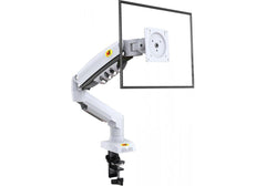 NORTH BAYOU F80 MONITOR DESK MOUNT STAND FULL MOTION FOR 17-30-Inch MONITORS - Holder / White