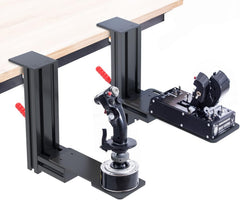 Set of 2 Hotas Desk Mount for The Flight Sim Joystick Mount Compatible with Thrustmaster Warthog/WinWing Orion 2,Adjustable height and position Hotas Mount,Flight Joystick Mount
