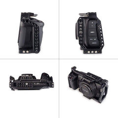 BMPCC 4K /BMPCC 6K Cage with Top Handle for Blackmagic Pocket Cinema Camera BMPCC 4K /6K to Mount Microphone Monitor LED Light