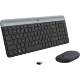 Logitech MK470 Slim Wireless Combo Keyboard & Mouse 2in1 (2.4GHz), Ultra Thin Design & Compact Keyboard , 1000 DPI Mouse - For Windows (عربي) | MK470 Wireless Keyboard & Mouse |