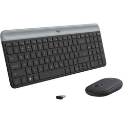 Logitech MK470 Slim Wireless Combo Keyboard & Mouse 2in1 (2.4GHz), Ultra Thin Design & Compact Keyboard , 1000 DPI Mouse - For Windows (عربي) | MK470 Wireless Keyboard & Mouse |