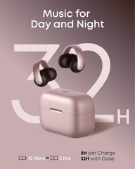 Soundcore AeroClip Open-Ear Clip-On Wireless Earbuds – Pink