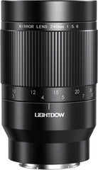 RF 240mm F5.6 Reflex Lens - MF for Canon EOS R6 Mark II/R5 Mark II/R5/R3/R7/R8/R10/RP/R6/R50/R1/R5 C/R50 V/R100/R/Ra - Manual Focus Telephoto Mirrorless Cameras Lens(RF Mount)