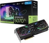 GeForce RTX 5070 Ti Epic-X ARGB OC Triple Fan, Graphics Card, 16GB GDDR7, 256-Bit, 2640 MHz Boost, PCIe 5.0, HDMI/DP 2.1, NVIDIA Blackwell, DLSS 4