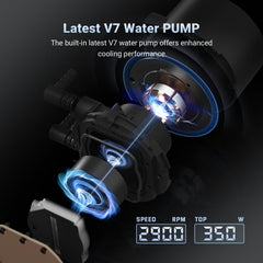 FX360 PRO Liquid CPU Cooler for Desktop - 360mm AIO Cooler, 3 x 120mm High-efficient Fans, Special CD Pattern Pump Header, Intel & AMD Compatible