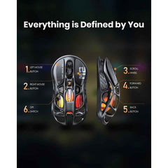 GravaStar RGB wireless gaming mouse for computer setup