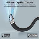 Promate ProLink4K60-10M HDMI Slim Cable 10m with 3D Support 4K@60hz, 9Gbps, Ethernet Support Fiber Optic Cable & Gold Plated