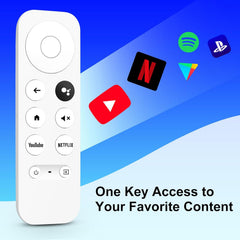 for Google-Chromecast-Remote-Control Replacement,Compatible with Chromecast Google TV and Streaming(Only for White Equipment)