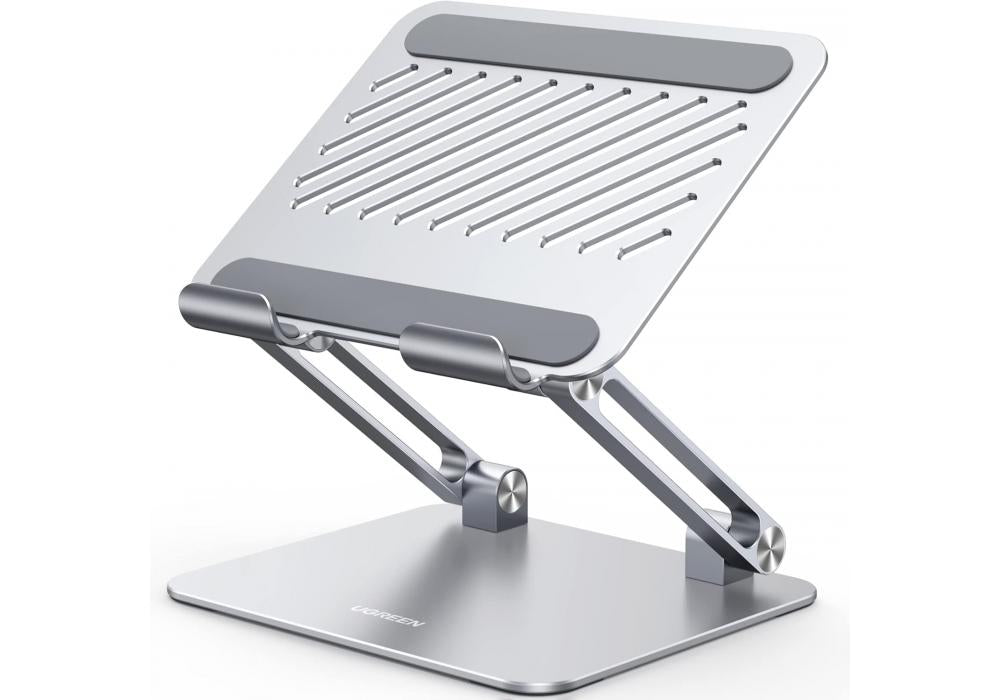 UGREEN Tablet Stand Holder for Desk Dual Rod Support Aluminum Tablet Holder Adjustable Multi-Angle Home Office Accessories Compatible