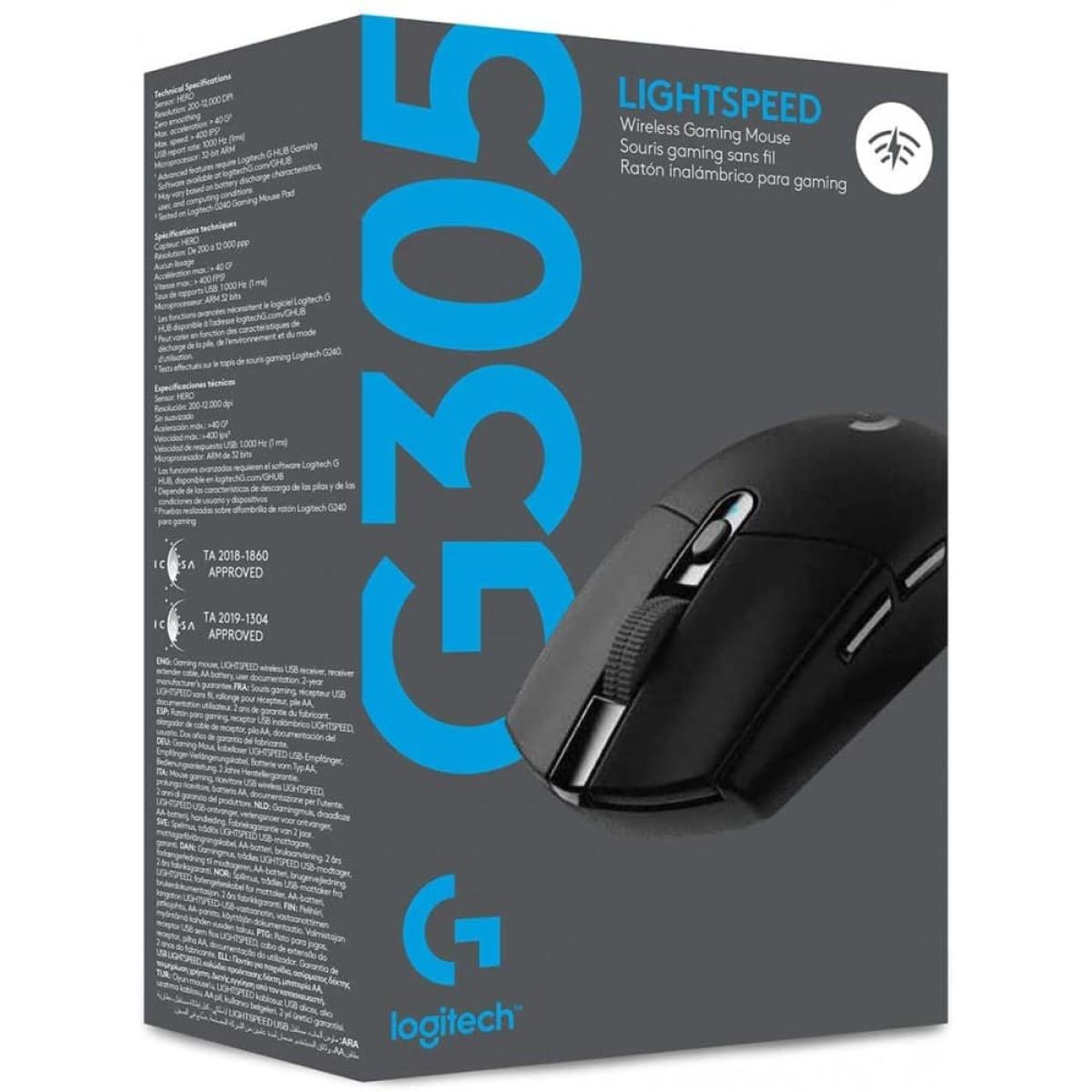 Logitech G305 Lightspeed Wireless Gaming Mouse w/ Hero 12K Sensor 6 Programmable Buttons Up To 250 Hours Durability With One AA Battery - White | Logitech G305 Lightspeed Wireless | - CompuMe Logitech G305 Lightspeed Wireless Gaming Mouse w/ Hero 12K Sensor 6 Programmable Buttons Up To 250 Hours Durability With One AA Battery - White | Logitech G305 Lightspeed Wireless | - CompuMe