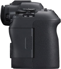 Canon EOS R6 Mark II Mirrorless Camera with PIXIBYTES Microfiber Cleaning Cloth (Camera Body + Basic Bundle)