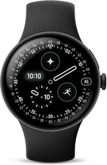 Pixel Watch 4 (45mm) - Android Smartwatch with Heart Rate and Sleep Tracking - 40-Hour Battery - Fitness Tracking - Google AI - Matte Black Aluminum Case - Obsidian Active Band - Wi-Fi