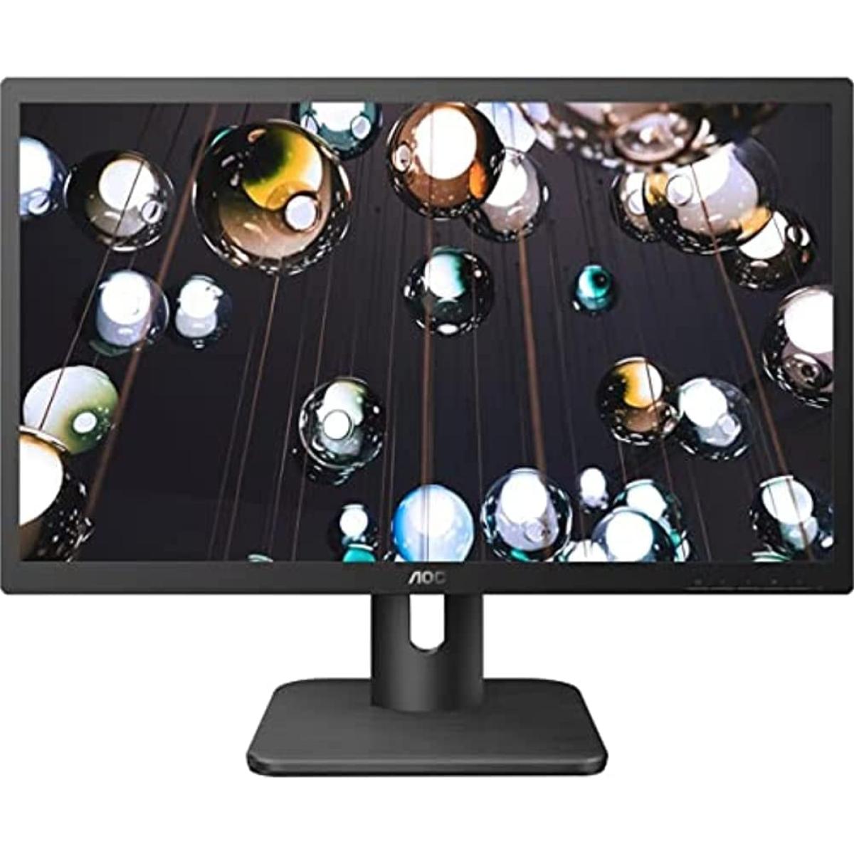 AOC 20E1H 20" HD+ (1600x900) TN, 60Hz, 5ms, sRGB 99%, HDMI/VGA & Headphone Out (3.5mm) - Black Flat Monitor | AOC 20E1H | - CompuMe AOC 20E1H 20" HD+ (1600x900) TN, 60Hz, 5ms, sRGB 99%, HDMI/VGA & Headphone Out (3.5mm) - Black Flat Monitor | AOC 20E1H | - CompuMe
