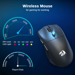 Redragon M815-STD Wired/Bluetooth/2.4G Gaming Mouse - Black