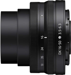 NIKKOR Z DX 16-50mm VR (Black) | Compact mid-range zoom lens with image stabilization for APS-C size/DX format Z series mirrorless cameras | Nikon USA Model