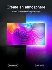 LED Lights for TV, 16.4ft LED Lights for 45-75 Inch TVs, RGB TV Backlight Behind, Music Sync Bluetooth APP & Remote Control Strip Lights USB Powered for Bedroom, Gaming, Home Décor