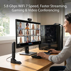 WiFi 7 WiFi Antenna 2.4G 5G 6G Dual Band Magnetic Base WiFi 6E WIFI7 for ASUS ROG Strix B850-A B850-E B850-F B850-I TUF Gaming B850-PLUS Prime B650-PLUS PC Desktop Computer Wi-Fi 7 Motherboard