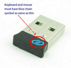 Universal USB Receiver Replacement for Dell Wireless Keyboard Mouse KM714 KM717 WK717 KM636 WM514 WM326 WM126 WM527