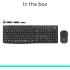 Logitech MK295 Silent Wireless Combo Keyboard & Mouse 2in1 (2.4GHz), Full Size Design Keyboard & Optical Mouse, SilentTouch Technology - For Windows (عربي)