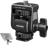 Field Monitor Mount Holder with Cold Shoe 360° Swivel 180° Tilt Anti Twist Screw Compatible with Atomos Ninja 5" & 7" Camera Monitor, SmallRig Camera Cage, MA019