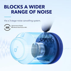 by Anker Space Q45 Adaptive Active Noise Cancelling Headphones, Reduce Noise by Up to 98%, 50H Playtime, App Control, LDAC Hi-Res Wireless Audio, Comfortable Fit, Clear Calls, Bluetooth 5.3