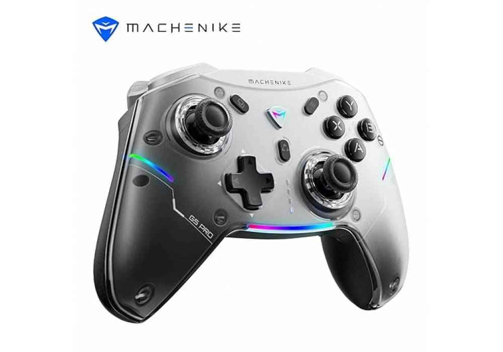 MACHENIKE G5 Pro Wireless Gaming Controller for Windows PC, Switch, IOS & Android, PC Controller Hall Effect Joystick Triggers / Gyroscope, RGB Lights - Black MACHENIKE G5 Pro Wireless Gaming Controller for Windows PC, Switch, IOS & Android, PC Controller Hall Effect Joystick Triggers / Gyroscope, RGB Lights - Black