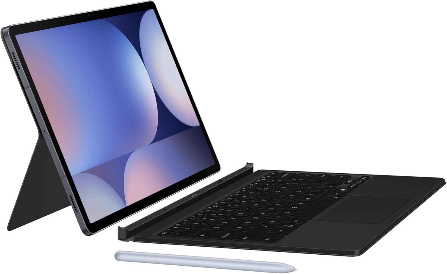 Galaxy Tab Book Cover Keyboard Ai Key for Galaxy Tab S10 Ultra & S9 Ultra, Detachable Platform, PC-Like Experience, Wireless Keyboard Sharing, International Version, Black