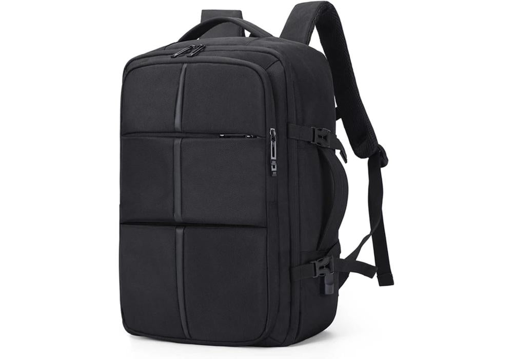 Backpack Large Capacity Expandable Backpack Multifunction USB Charging Business Bag For Laptop Up to 17.6" Luggage Bag - Black Backpack Large Capacity Expandable Backpack Multifunction USB Charging Business Bag For Laptop Up to 17.6" Luggage Bag - Black