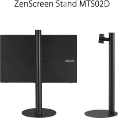 ZenScreen Stand MTS02D - Ergonomic Stand for Portable Monitors, Tilt, Pivot, Height adjustments, 1/4β Tripod Socket Compatible, Work from Home Setup, Home Office