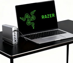 Docking Station for Razer Blade 18 17 16 15 14 Pro 17 Gaming Laptop, 15-in-1 USB C with 360 Β° Rotating Base, 2 * 4K HDMI and 1*DP, 10Gbps USB Port Transfer, RJ45, Audio