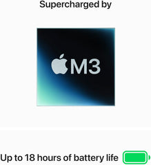 2024 MacBook Air 13-inch Laptop with M3 chip: Built for Apple Intelligence, 13.6-inch Liquid Retina Display, 8GB Unified Memory, 256GB SSD Storage, Backlit Keyboard, Touch ID; Space Gray