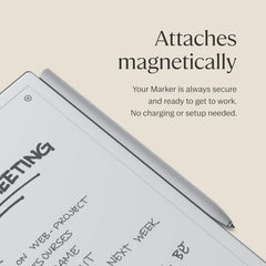 Marker The Official reMarkable 2 Pen | 9 Felt Replacement Tips | Tilt Sensitivity and 4096 Levels of Pressure Sensitivity |