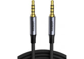 UGREEN 3.5mm Audio Cable Braided 4-Pole Hi-Fi Stereo TRRS Jack Shielded Male to Male AUX Cord Compatible with iPad, Samsung Phones, Tablets, Car Home Stereos, Headphones, Speaker, 3FT