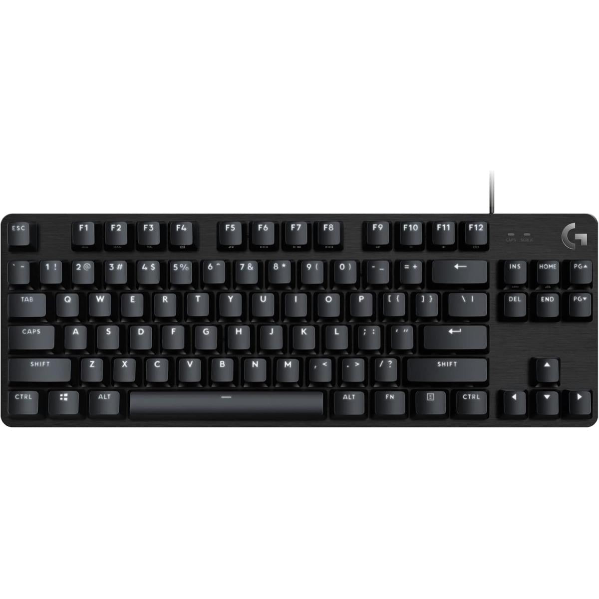 Logitech G413 TKL SE Mechanical Gaming Keyboard - Compact Backlit Keyboard with Tactile Mechanical Switches, Anti-Ghosting, Compatible with Windows, macOS - Black Aluminum(عربي) | G413 SE |