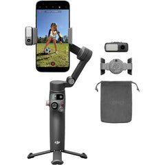 DJI Osmo Mobile 8 Gimbal Stabilizer for Phone, Native Tracking with Apple DockKit, 360° Pan Rotation, Built-in Extension Rod & Tripod, 10h Battery, Extension Rod, Foldable 3-Axis Stabilization | DJIOsmoMob8 |