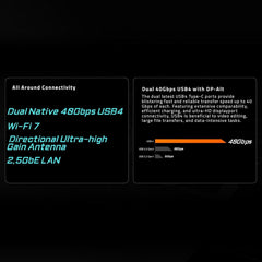 AMD Ryzen 9 9950X3D CPU Processor with GIGABYTE X870E AORUS Elite WIFI7 AM5 Motherboard (ATX, DDR5, 4X M.2, PCIe 5.0, USB4)